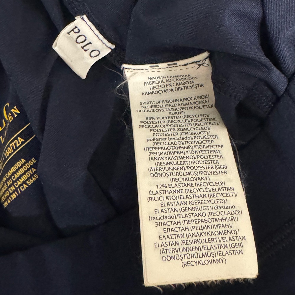 Polo Ralph Lauren Us Open ball crew skort tennis skirt navy and white size small - Picture 11 of 11
